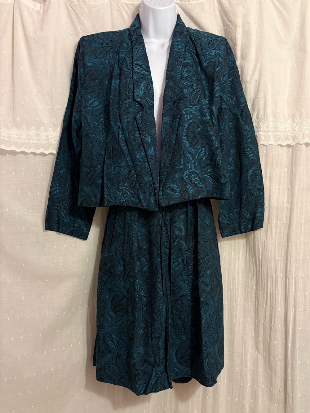 Brocade Suit Jacket and Skirt
